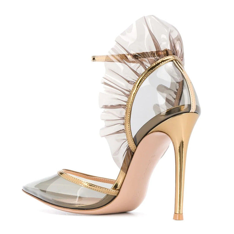 Transparent PVC Fine Heel