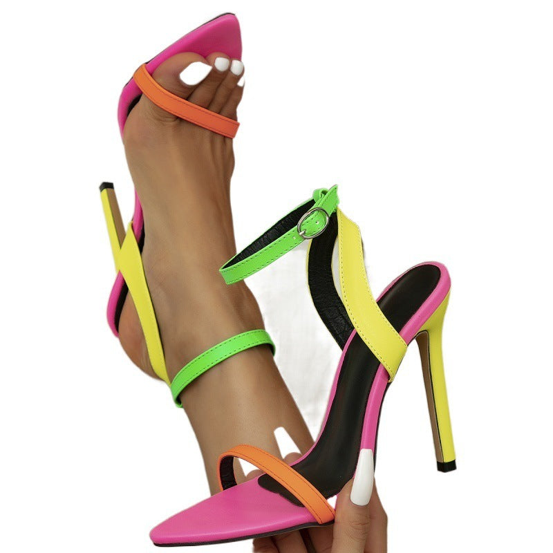 Ultra-high Heel Color Block