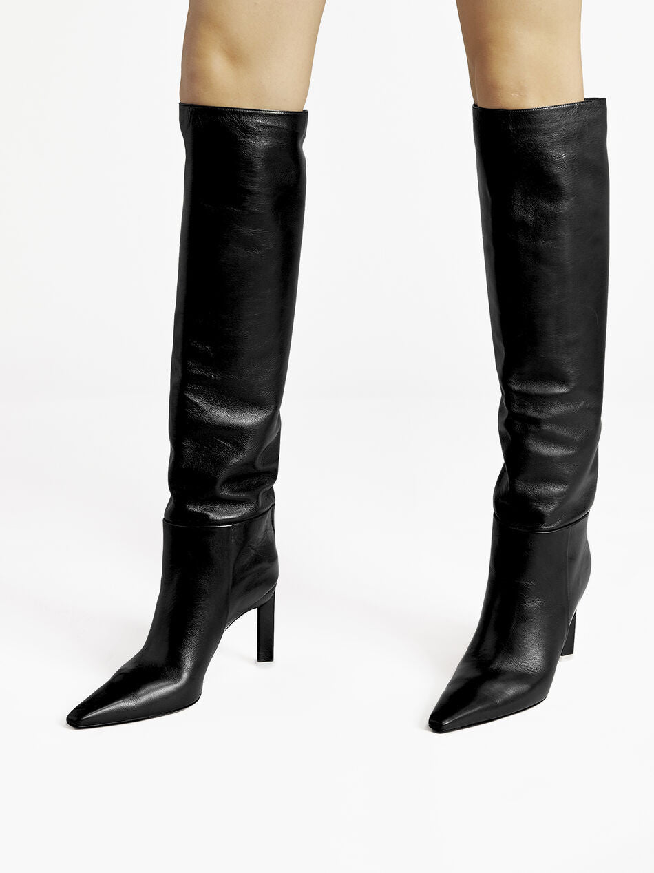 Square Head High Boots