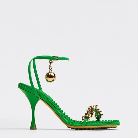 Round Toe Buckle Sandals