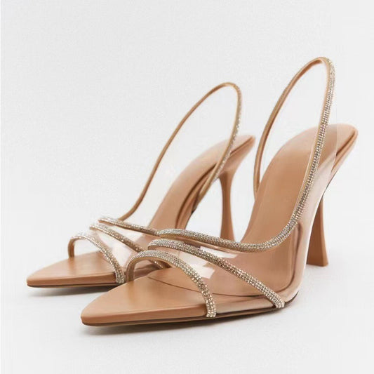 Temperament Nude Sandals