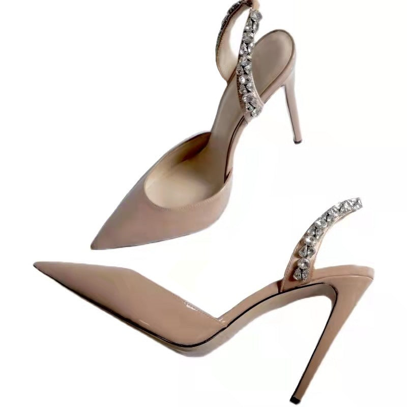 Rhinestone Side Pumps