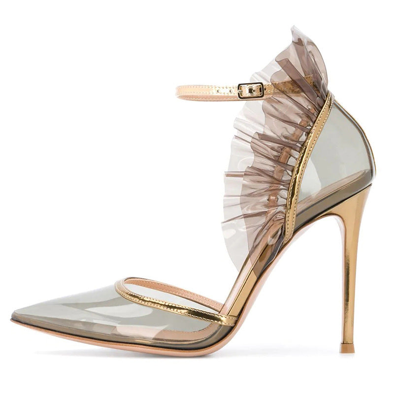 Transparent PVC Fine Heel