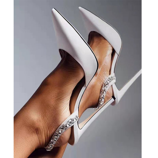 Rhinestone Side Pumps