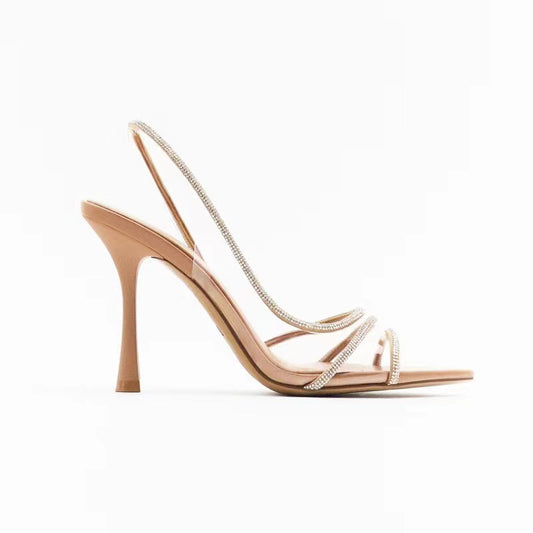 Temperament Nude Sandals