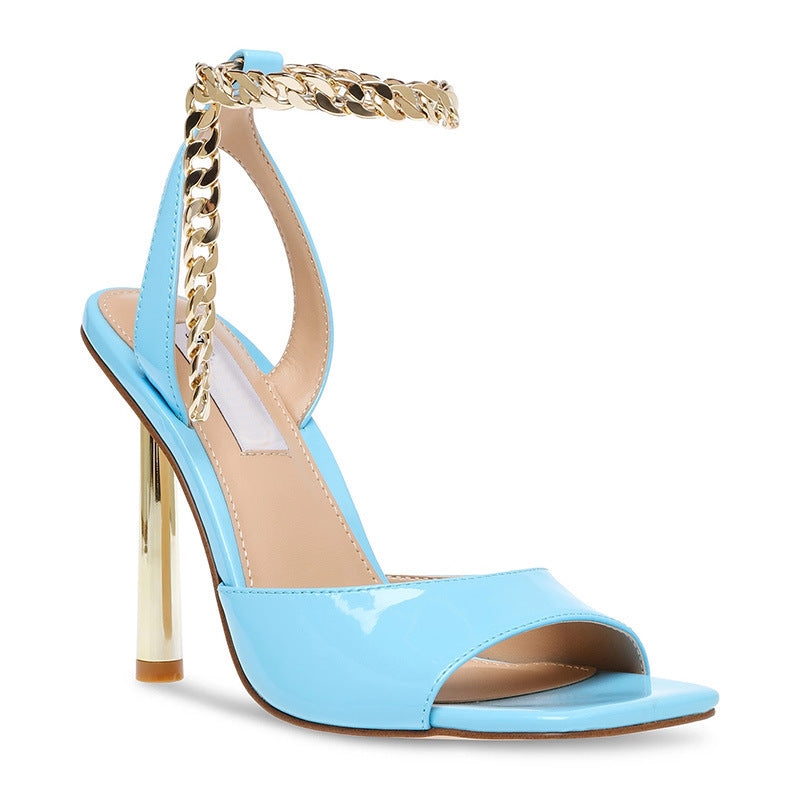 Square Toe Stiletto Sandals