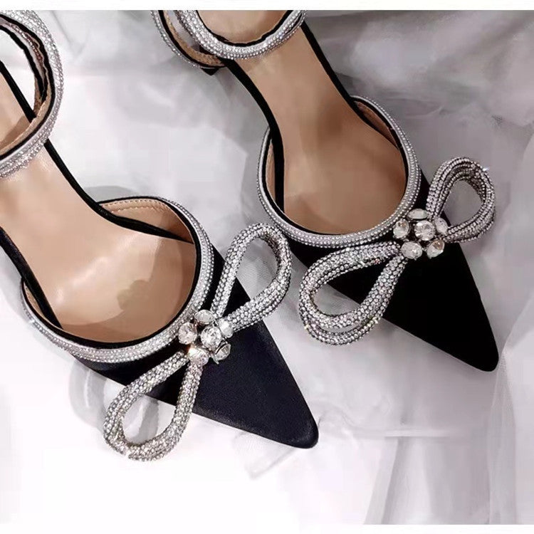Fairy Baotou Rhinestone Bowknot