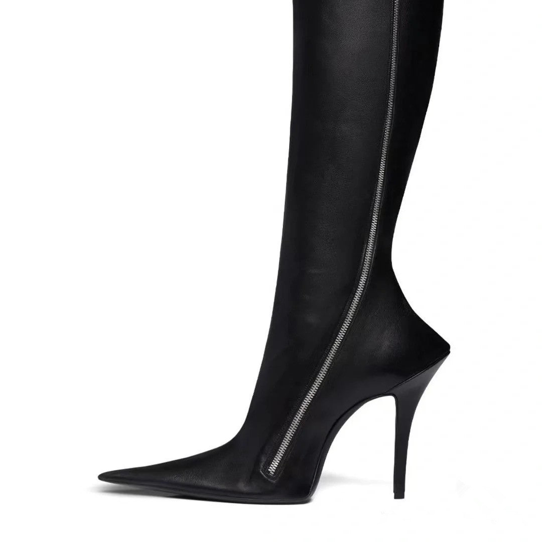Stiletto Heel Pointed Boots