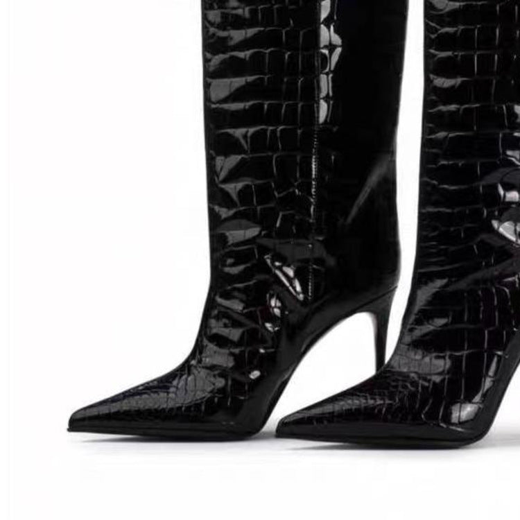 Suede High Leg Boot