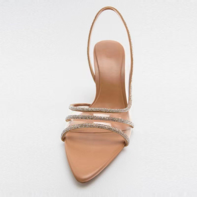 Temperament Nude Sandals