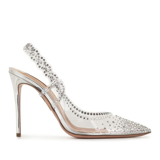 Rhinestone Stiletto Heel Pumps