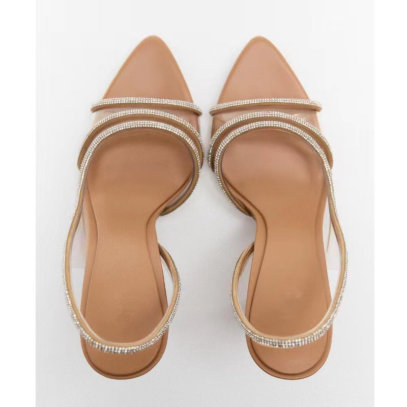 Temperament Nude Sandals