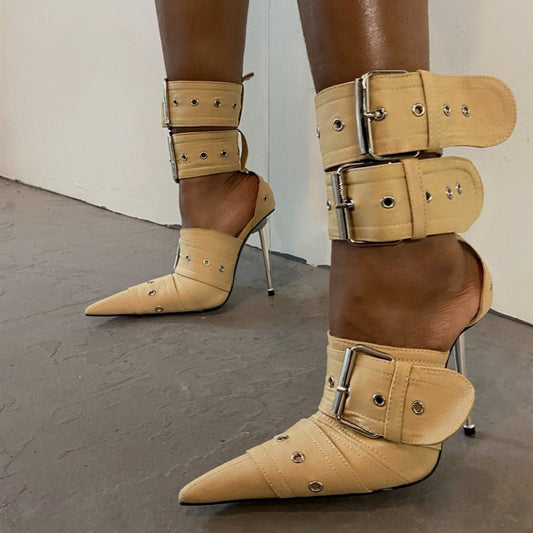 Closed Toe Buckle Boots