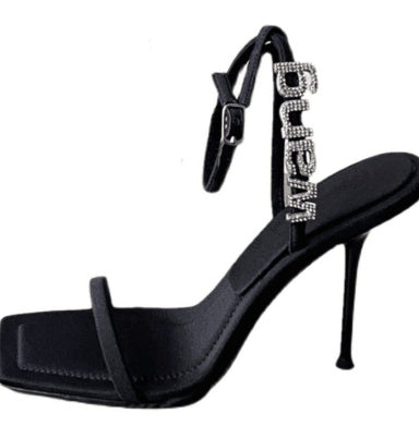Wng Square Toe Stiletto Heels