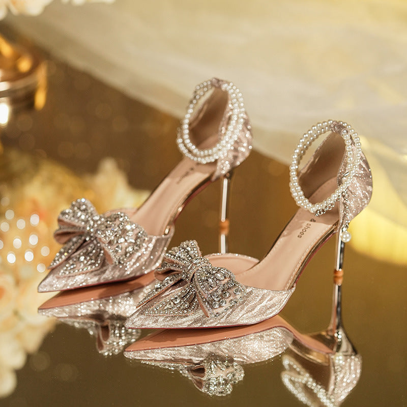 Rhinestone Bow Pearl
