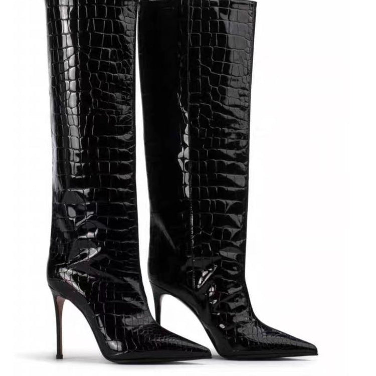Suede High Leg Boot